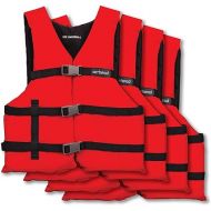 Airhead Adult General Purpose Life Vest 4-Pack, Multiple Colors Available
