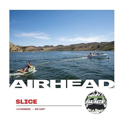  Airhead Slice, 1-2 Rider Towable Tube for Boating