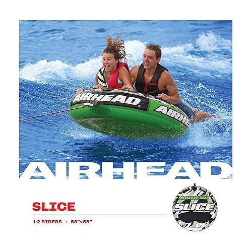  Airhead Slice, 1-2 Rider Towable Tube for Boating