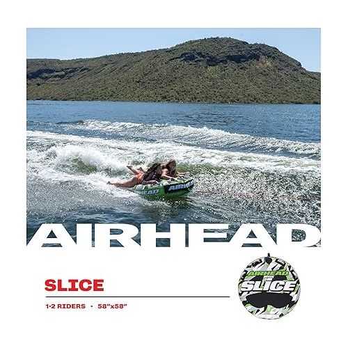  Airhead Slice, 1-2 Rider Towable Tube for Boating