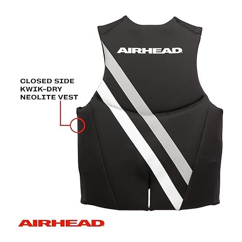  Airhead Orca Neoprene Kwik-Dry Neolite Life Jacket, USCG Approved Adult, Youth and Child Sizes