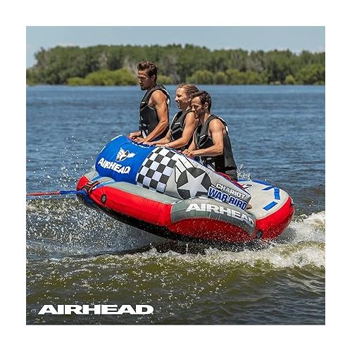  Airhead Chariot Warbird, 1-3 Rider Towable Tube for Boating, Multiple Size Options Available