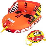 Airhead Big Mable and Booster Ball Combo, 1-2 Rider Towable Tube for Boating