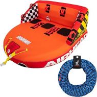Airhead Super Mable Towable Tube Bundle for 1-3 Riders | Includes 60-Feet Tow Rope and Tube