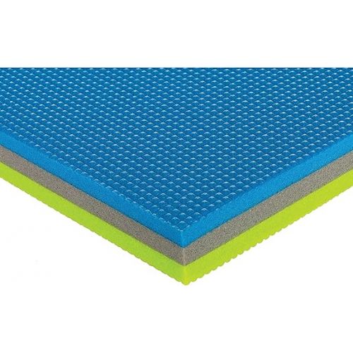  Airhead WATERMAT ROLL 'N GO 1 - Floating Water Mat - Ultimate Portable Oasis - Diamond Finish for Comfort and Durability, Green / Blue