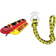 AIRHEAD HD-3 Hot Dog Towable and AIRHEAD AHKC-1 KWIK-CONNECT Tube Rope Connector Bundle