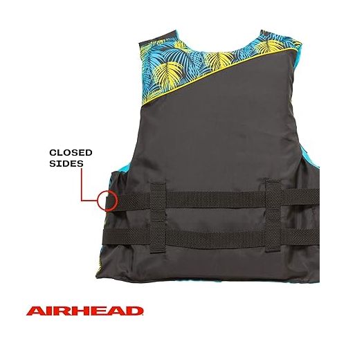  Airhead Tropic Life Jacket | Closed Sided PFD | Child, Youth and Adult