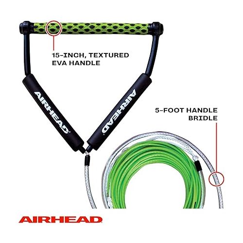  AIRHEAD Dyneema Flat Line Wakeboard Rope, 4 Sections, 70-Feet, Multiple Colors Available