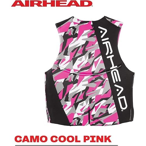  Airhead Women's CAMO COOL Kwik-Dry Neolite Flex Life Jacket, US Coast Guard Approved