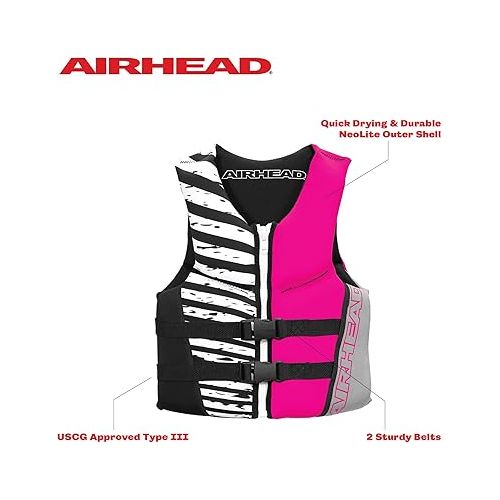  Airhead GNAR Child and Infant Kwik-Dry Neolite Flex Life Jacket, US Coast Guard Approved