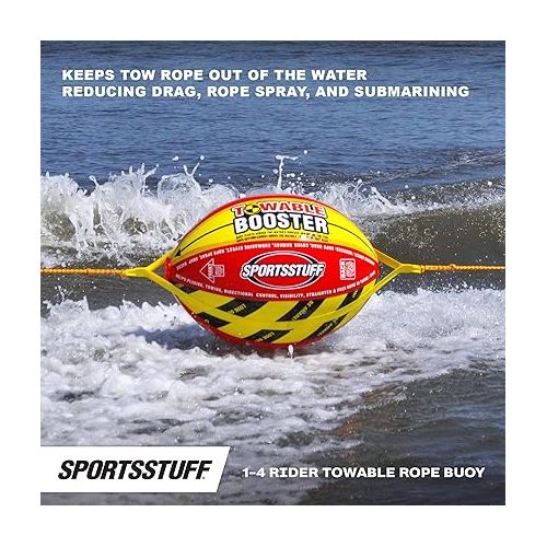  Airhead Hot Shot Towable 1-2 Rider Tube for Boating and Water Sports, Double-Stitched Full Nylon Cover & Speed Safety Valve for Easy Inflating & Deflating