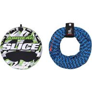 Airhead Slice, 1-2 Rider Towable Tube + Airhead Tow Rope for Towable Tubes