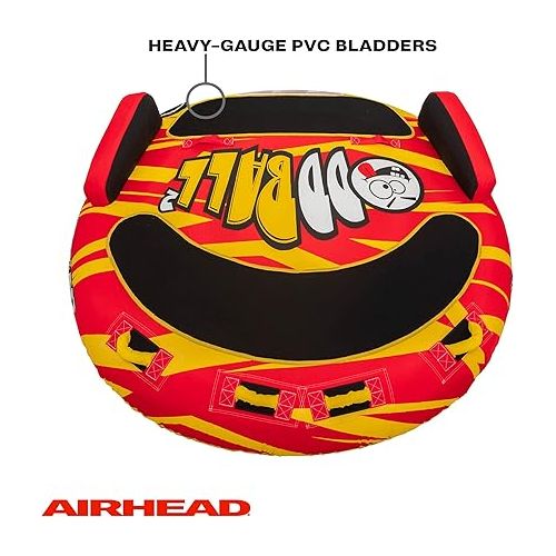  AIRHEAD Oddball 2 | 1-2 Rider Towable Tube for Boating