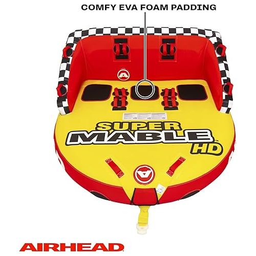  Airhead Mable HD | 1-4 Rider Towable Tube for Boating | Multiple Size Options Available