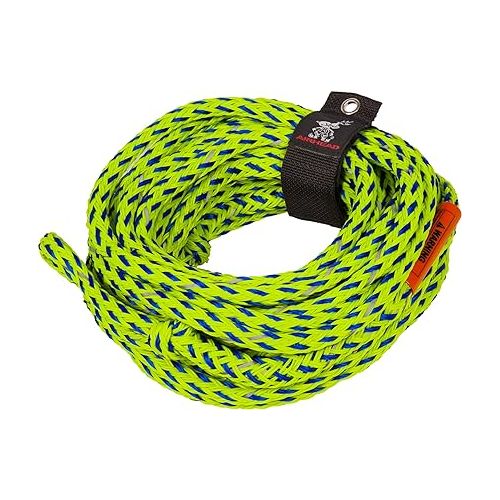  Airhead G-Force 2, 1-2 Rider Towable Tube + Airhead Reflective Tow Rope for Towable Tubes, 60-Feet