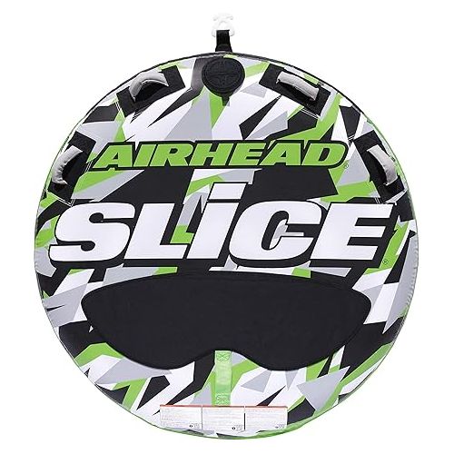  Airhead Slice, 1-2 Rider Towable Tube for Boating and Airhead 2 Section Tow Rope | Towable Tube Rope