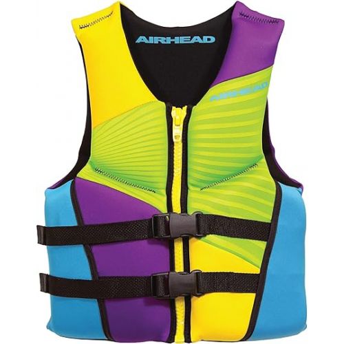  Airhead Children's Swoosh Kwik-Dry Neolite Life Jacket, US Coast Goard Approved Type III Life Jacket, Fits Children 30-50lbs