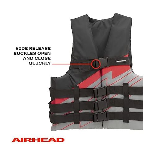  Airhead Bolt Life Vest | Closed Sided PFD | Child, Youth and Adult