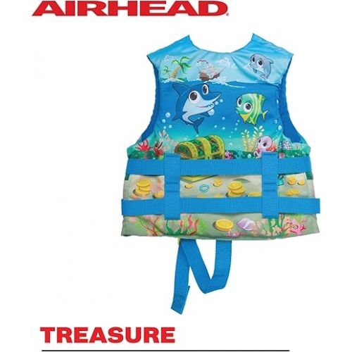  Airhead Treasure Infant and Child Life Vest, USCG Approved Infant 0-30lbs, Child 30-50lbs