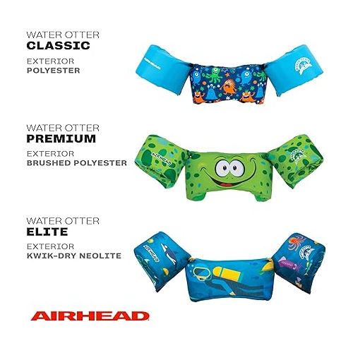  Airhead Water Otter Elite Life Jacket | Flotation Devices for Kids | Multiple Colors Available