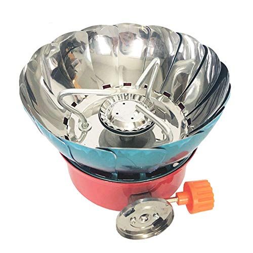  AIROKA AOTU 2800W Portable Camping Gas Stove Windproof Backpacking Gas Burner with Electronic Ignition Adjustable Valve Portable Lightweight Folding Propane Camp Stove for Camping