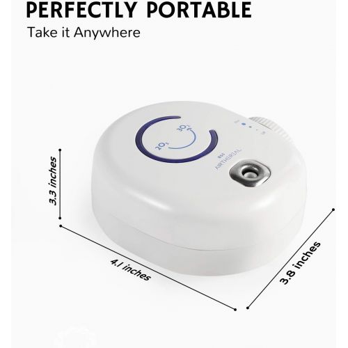  Airthereal B50 Mini Ozone Generator Air Purifier- Removes Odors and Sterilizes Air in Small Spaces Up To 320 Sq Ft - Plug in Mini Air Ionizer, Adjustable Ozone Output of 10-50 mg/h