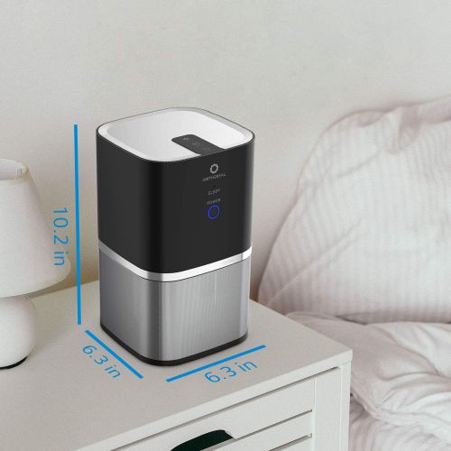  Airthereal ADH50B Air Purifier with 3 Filtration Stage True HEPA Filter for Small Room, Bedroom, and Office Whisper Quiet-Day Dawning, Black