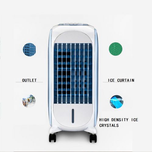  AIRZEIMIN Compact portable air cooler,Personal Bladeless quiet 4 caster wheels Air conditioner-A