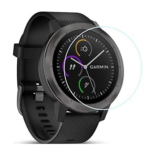  AISELAN (2-Pack) for Garmin Vivoactive 3 Screen Protector, 2.5D 9H Anti-Scratch Tempered Glass Screen Protector for Garmin Vivoactive 3 Smartwatch