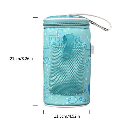  AITOCO Baby Flaschenwarmer Tasche Portable USB Heizung Muttermilchwarmer Tasche Isolierte Baby Bottle Bag zum Reisen