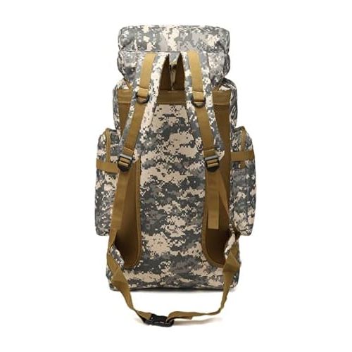  AIWendy 80L Camping Hiking Military Tactical Backpack,Waterproof Travel Rucksack (Black), Large