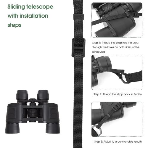  AIXPI Binocular Harness Strap, Camera Chest Harness with Adjustable Stretchy and Quick Release, X-Shaped Decompression Binocular Straps for Carrying Binocular, Cameras, Rangefinders and