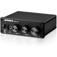 [아마존베스트]AIYIMA DAC-A2 DC5V Mini HiFi Power Audio Decoder PC USB DAC Headphone Amplifier AMP 24-Bit 192kHz Input USB/Coaxial/Optical Decoder Output RCA