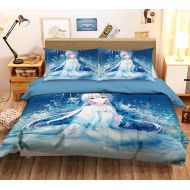 AJ WALLPAPER 3D Glowing Girl 256 Japan Anime Game Summer Bedding Pillowcases Quilt Duvet Cover Set Single Queen King | 3D Photo Bedding, AJ US Wendy (King)