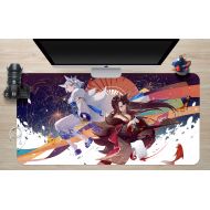 3D Kimono Sister Warrior 675 Japan Anime Game Non-Slip Office Desk Mouse Mat Game AJ WALLPAPER US Angelia (W120cmxH60cm(47x24))