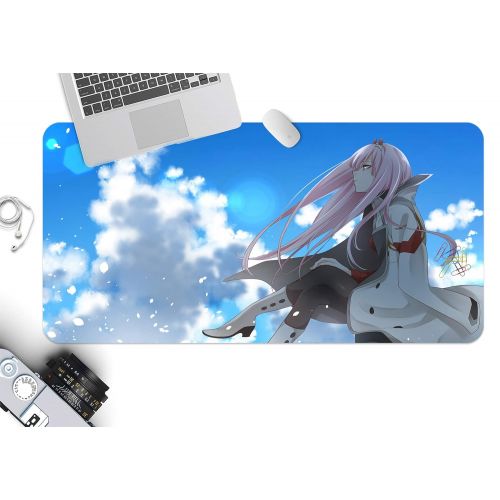  3D Darling in The Franxx Zero Two 532 Japan Anime Game Non-Slip Office Desk Mouse Mat Game AJ WALLPAPER US Angelia (W120cmxH60cm(47x24))