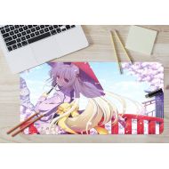 3D Beautiful Scenery Watching Girl 845 Japan Anime Game Non-Slip Office Desk Mouse Mat Game AJ WALLPAPER US Angelia (W120cmxH60cm(47x24))