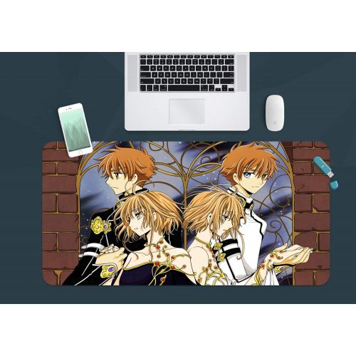  3D Tsubasa Reservoir Chronicle 823 Japan Anime Game Non-Slip Office Desk Mouse Mat Game AJ WALLPAPER US Angelia (W120cmxH60cm(47x24))