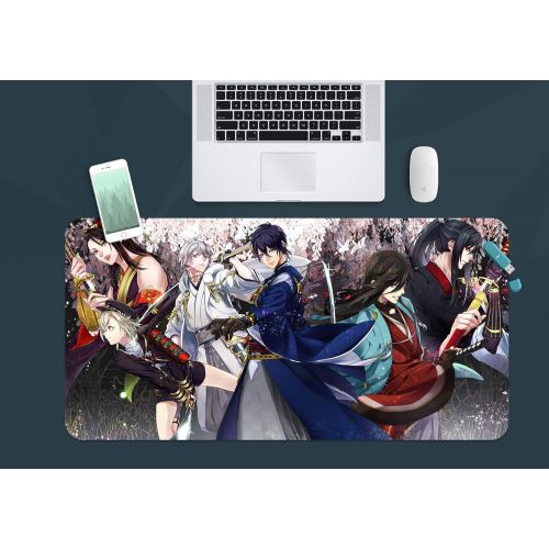  3D Touken Ranbu 821 Japan Anime Game Non-Slip Office Desk Mouse Mat Game AJ WALLPAPER US Angelia (W120cmxH60cm(47x24))