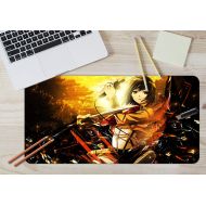 3D Attack On Titan 693 Japan Anime Game Non-Slip Office Desk Mouse Mat Game AJ WALLPAPER US Angelia (W120cmxH60cm(47x24))