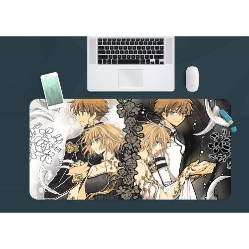  3D Tsubasa Reservoir Chronicle 825 Japan Anime Game Non-Slip Office Desk Mouse Mat Game AJ WALLPAPER US Angelia (W120cmxH60cm(47x24))