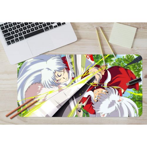  3D Inuyasha Forest Sword 761 Japan Anime Game Non-Slip Office Desk Mouse Mat Game AJ WALLPAPER US Angelia (W120cmxH60cm(47x24))