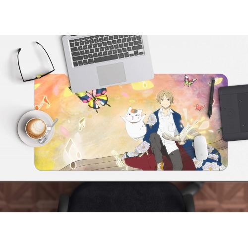  3D Natsume Butterfly 773 Japan Anime Game Non-Slip Office Desk Mouse Mat Game AJ WALLPAPER US Angelia (W120cmxH60cm(47x24))