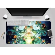 3D Hatsune Miku Flower Botany 745 Japan Anime Game Non-Slip Office Desk Mouse Mat Game AJ WALLPAPER US Angelia (W120cmxH60cm(47x24))