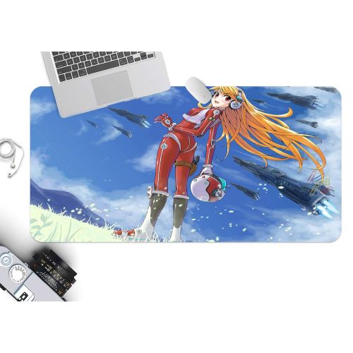  3D Female Soldier Female Pilot 658 Japan Anime Game Non-Slip Office Desk Mouse Mat Game AJ WALLPAPER US Angelia (W120cmxH60cm(47x24))