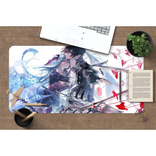  3D Sword Art Online Kirigaya Kazuto 621 Japan Anime Game Non-Slip Office Desk Mouse Mat Game AJ WALLPAPER US Angelia (W120cmxH60cm(47x24))