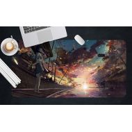 3D Your Name Kiminonawa 570 Japan Anime Game Non-Slip Office Desk Mouse Mat Game AJ WALLPAPER US Angelia (W120cmxH60cm(47x24))