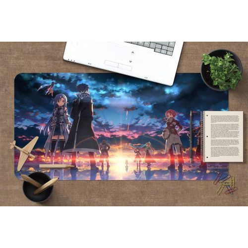  3D Your Name Kiminonawa 567 Japan Anime Game Non-Slip Office Desk Mouse Mat Game AJ WALLPAPER US Angelia (W120cmxH60cm(47x24))