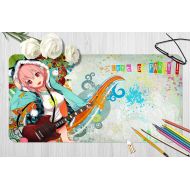 3D Super Sonico Colourful Guitar 791 Japan Anime Game Non-Slip Office Desk Mouse Mat Game AJ WALLPAPER US Angelia (W120cmxH60cm(47x24))