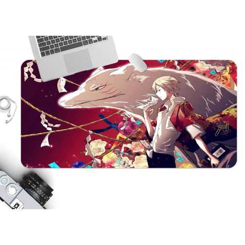  3D Natsume 770 Japan Anime Game Non-Slip Office Desk Mouse Mat Game AJ WALLPAPER US Angelia (W120cmxH60cm(47x24))